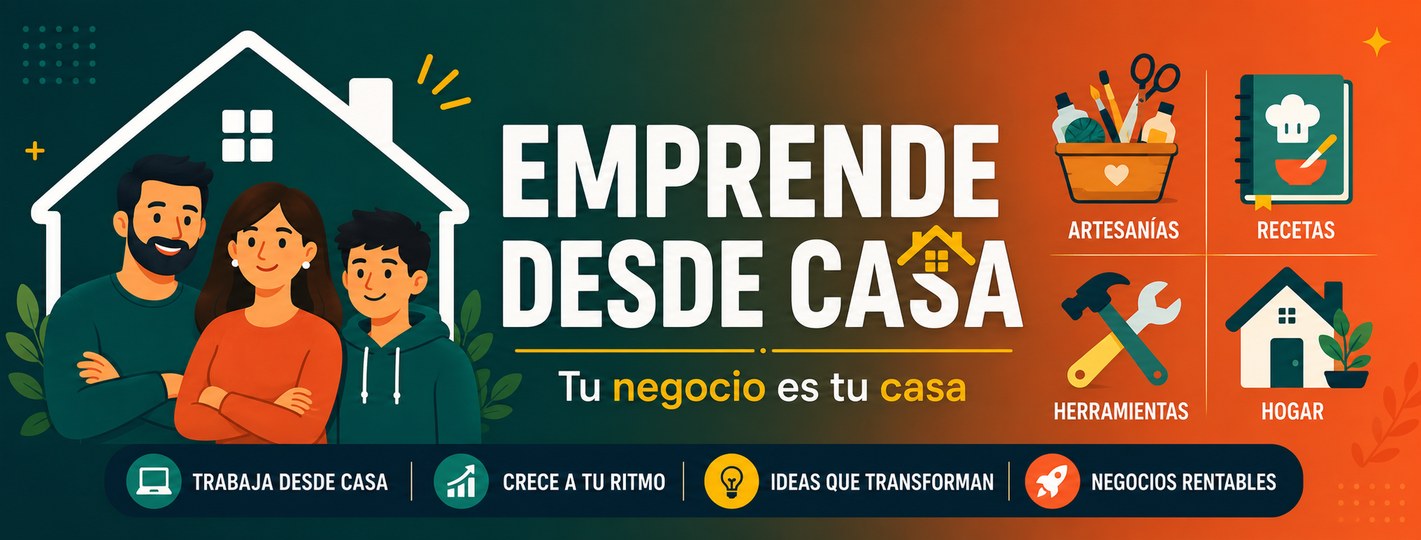 Emprende Desde Casa — Tu negocio es tu casa. Trabaja desde casa, crece a tu ritmo, ideas que transforman, negocios rentables.